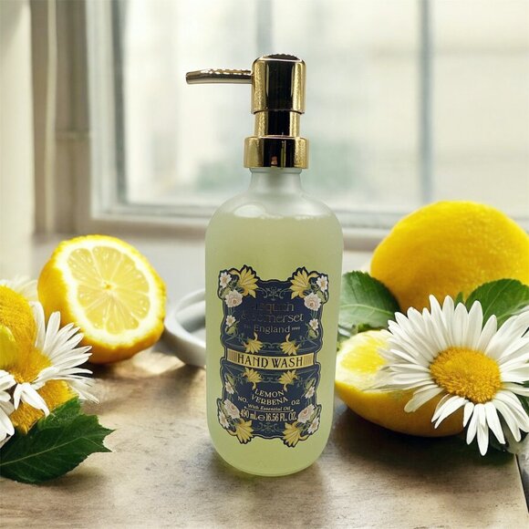 NEW Asquith & Somerset - Lemon Verbena Glass Bottle Hand Wash - 16.56 fl oz - Picture 1 of 6
